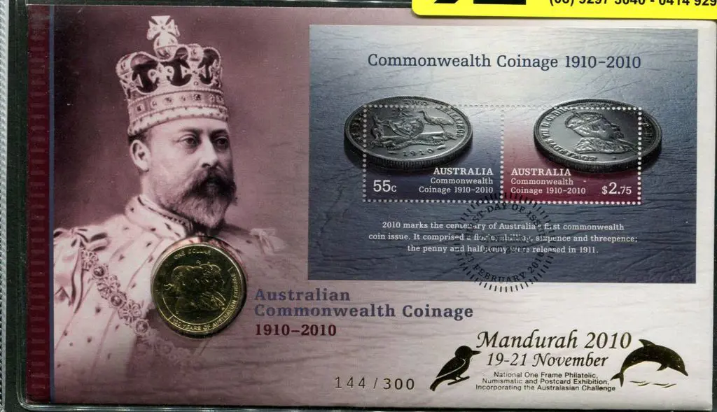 2010 (23rd Feb) Commonwealth Coinage PNC $1 Coin ... Image 1++