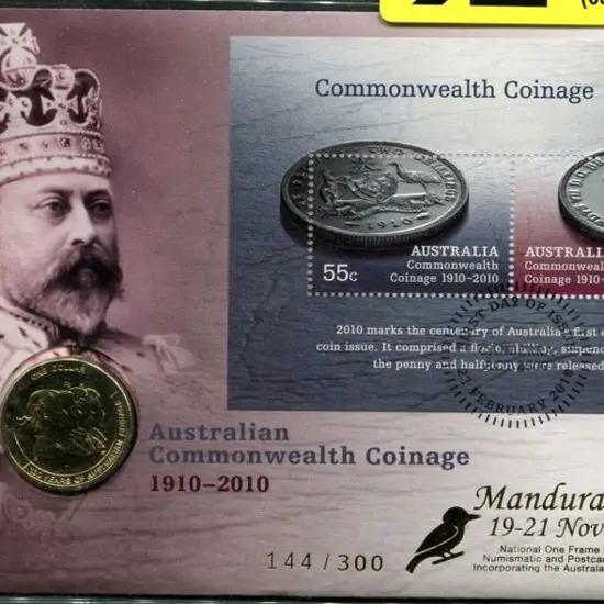 2010 (23rd Feb) Commonwealth Coinage PNC $1 Coin ...