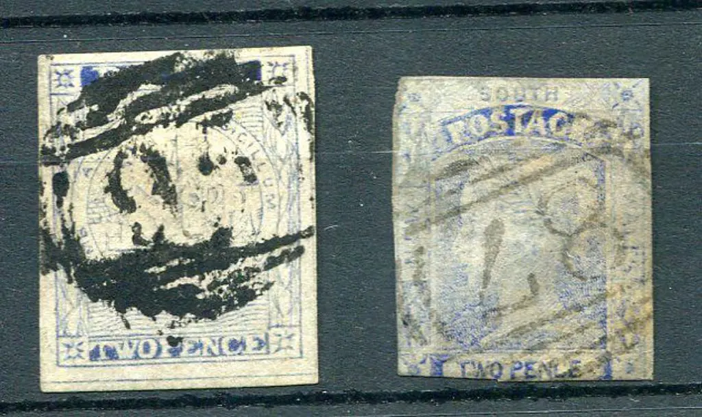 NSW stamps cancelled in Queensland incl 1851 2d ... Image 1++