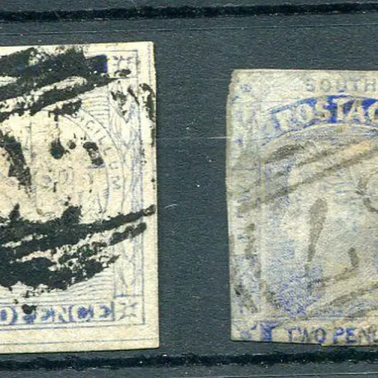 NSW stamps cancelled in Queensland incl 1851 2d ...