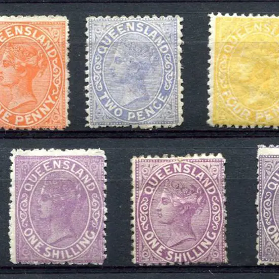 1882 QV perf. 12 set of 9. MLH with odd small ...