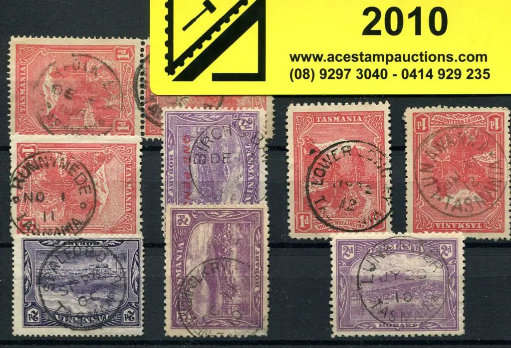 1900-1911 selection of postmarks on pictorials ... Image 1++