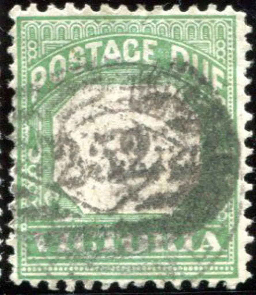 1895/96 Postage Due with bluish green frame but ... Image 1++
