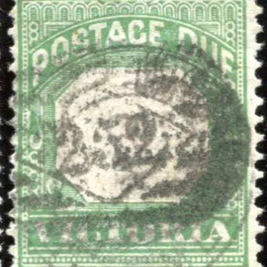 1895/96 Postage Due with bluish green frame but ...