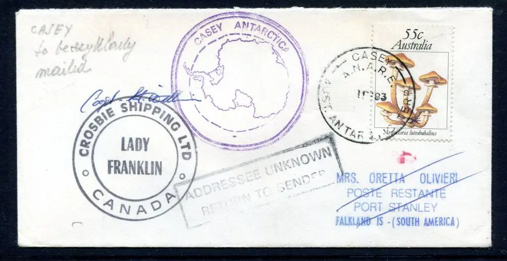 1982 (11th Feb) cover posted aboard Canadian ship ... Image 1++