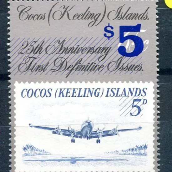1990 $5 on 65c ovptd Constellation. Fresh MUH ...