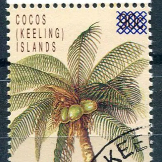 1991 (43c) on 90c Coconut Official overprinted ...
