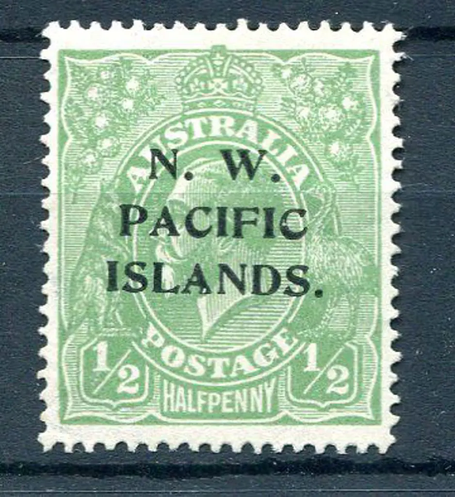 1918/23 ½d green KGV, LM wmk with watermark ... Image 1++