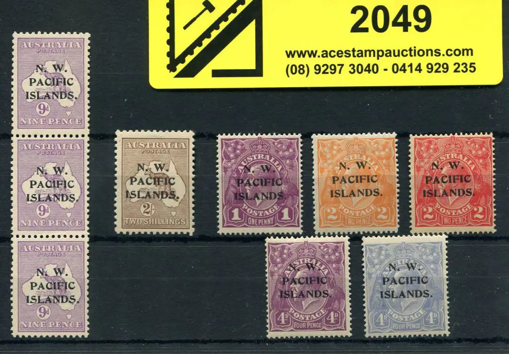 1918/23 Ovpts on 1d violet, 2d orange, 2d red, 4d ... Image 1++