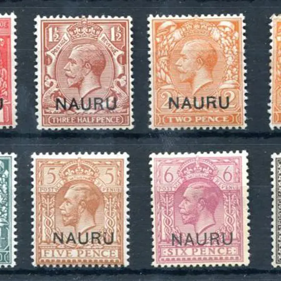 1916/23 KGV set to 1/- incl both Dies of 2d. MLH, ...