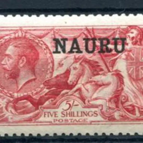 1916/23 2/6d, 5/- & 10/- Seahorses, DLR printing. ...
