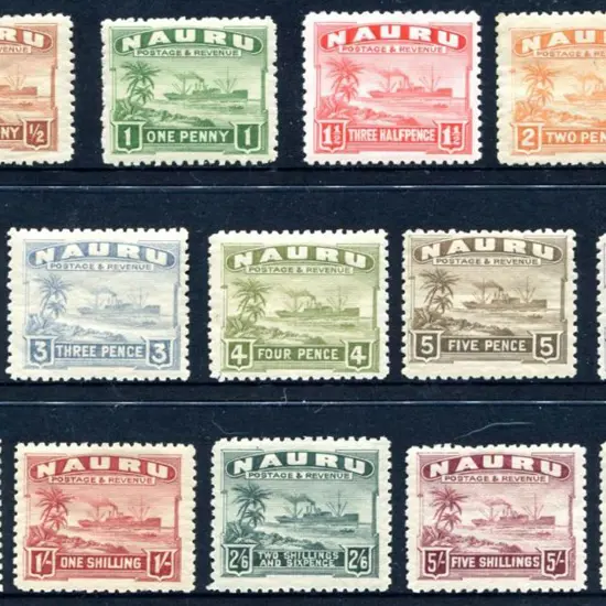 1924/48 Ships to 10/- on rough surfaced greyish ...