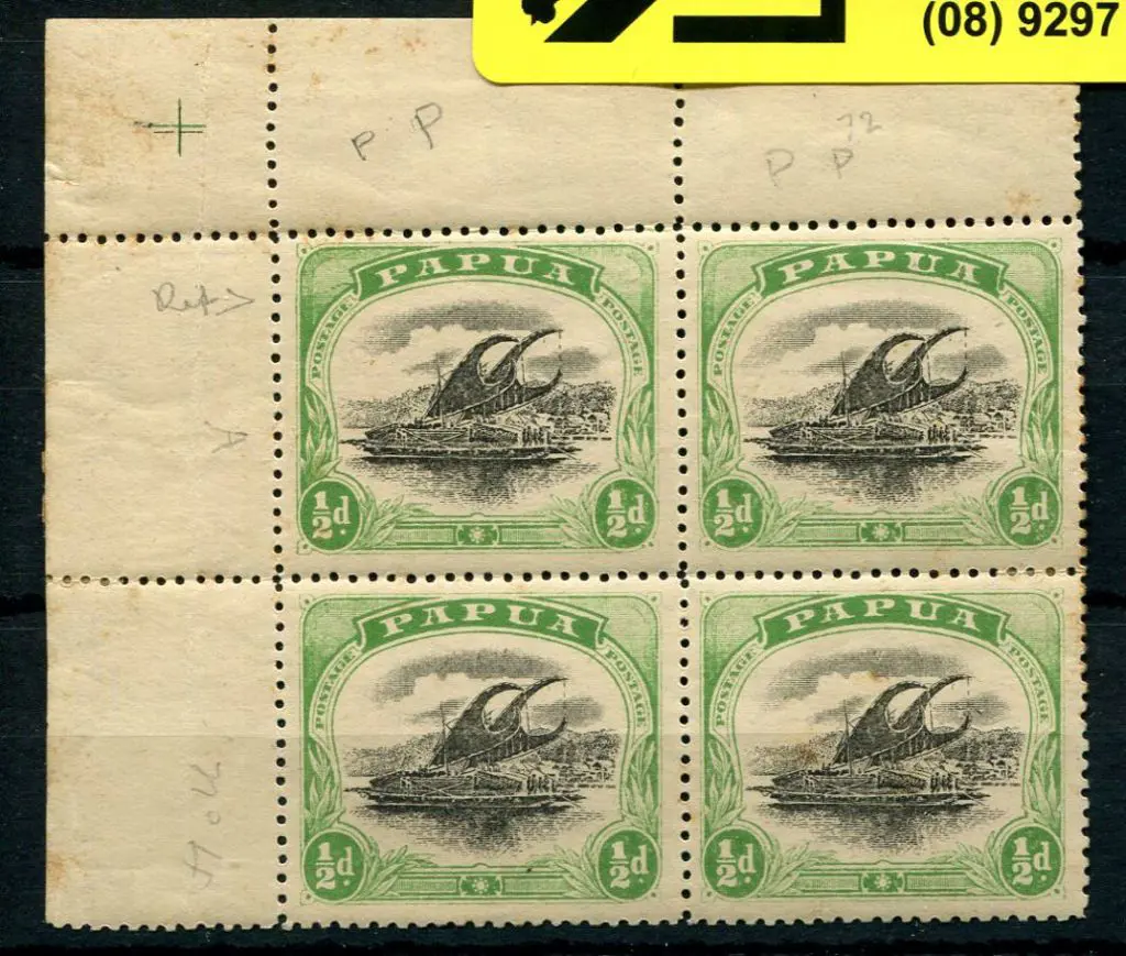 1907/10 ½d black & deep green, perf. 12½ in top ... Image 1++