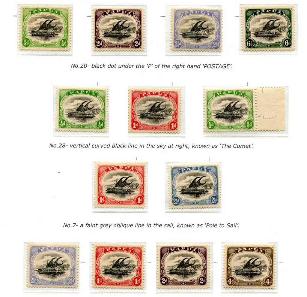 1907/10 Lakatoi constant flaws from printing stone ... Image 1++