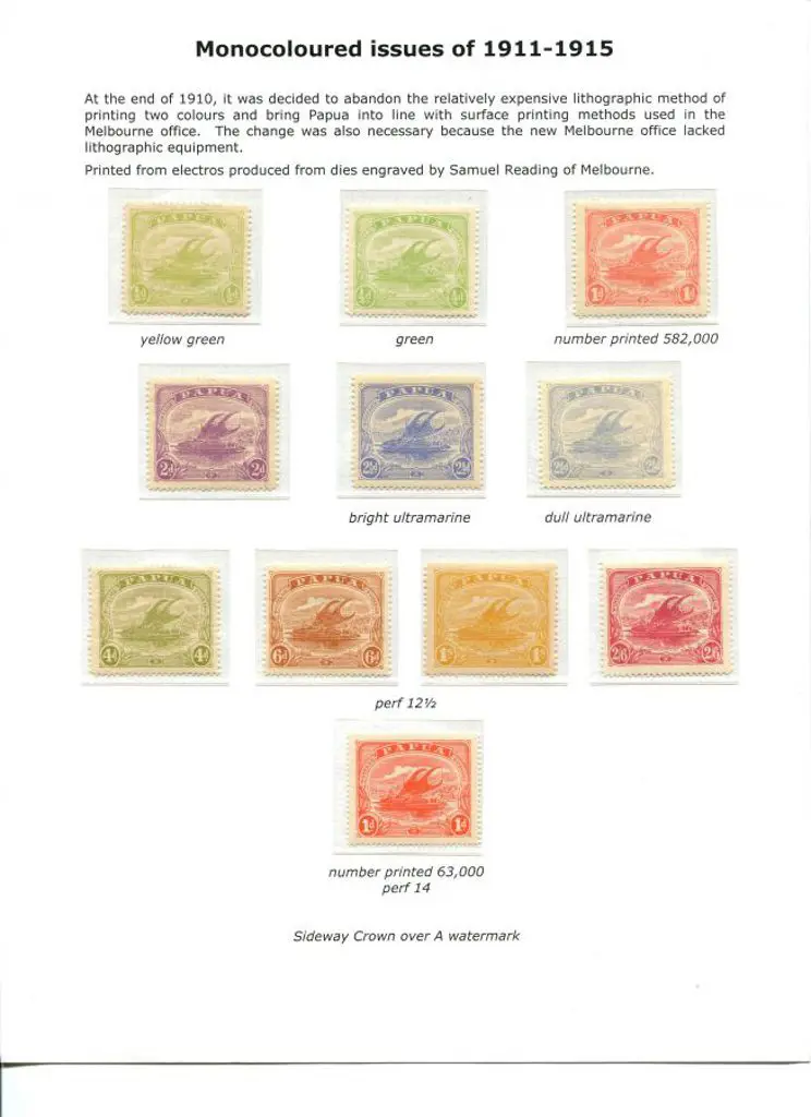 1911/15 ½d to 2/6d monocolours incl shades of ½d & ... Image 1++