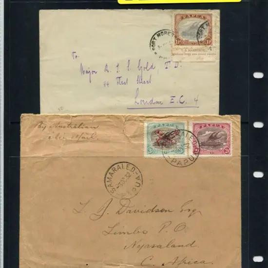 1916/31 1½d pale grey blue & brown with Harrison ...