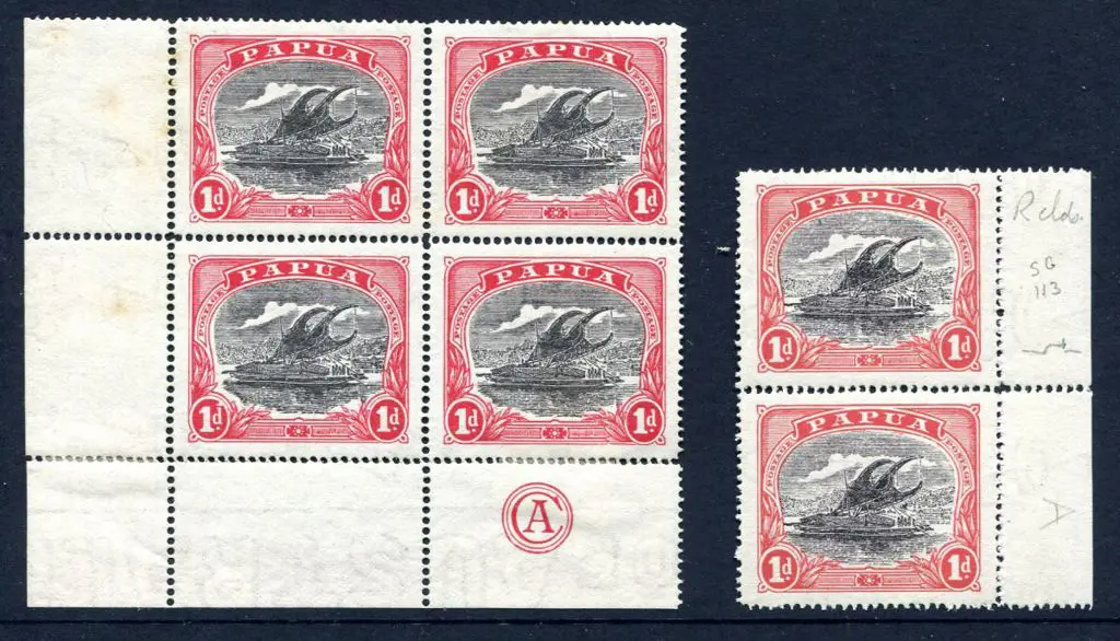 1916/31 1d black & carmine red in CA monogram ... Image 1++