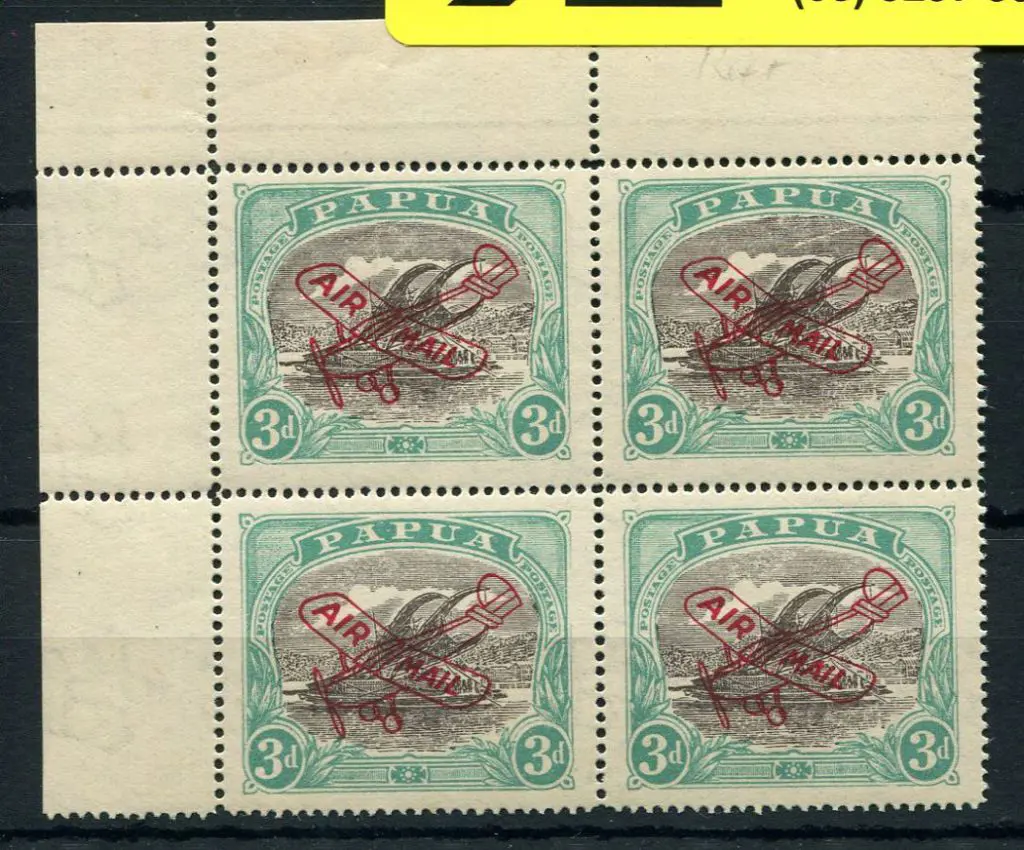 1929/30 3d sepia black & bright blue green Airmail ... Image 1++