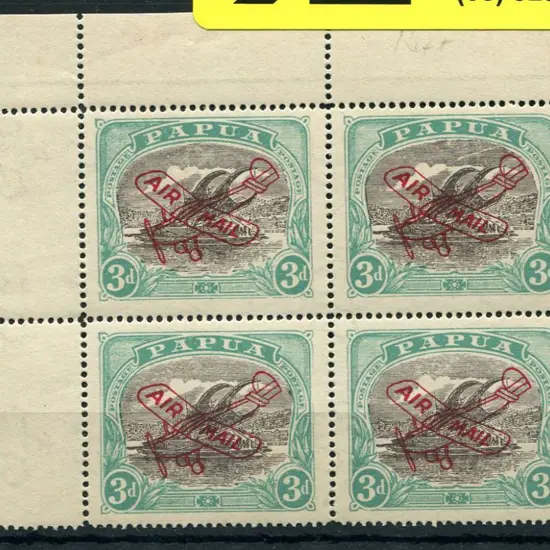 1929/30 3d sepia black & bright blue green Airmail ...