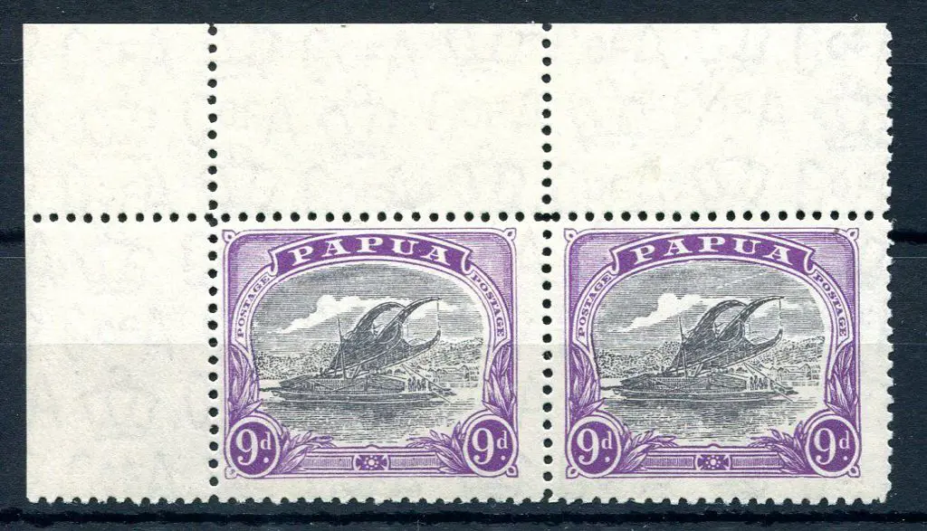 1932 9d lilac & violet MUH upper left marginal ... Image 1++