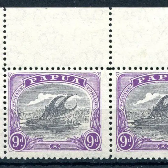 1932 9d lilac & violet MUH upper left marginal ...