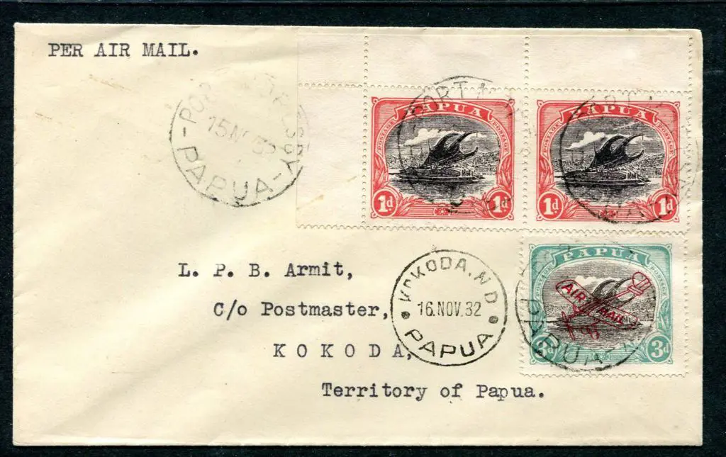 1932 (15th Nov) Port Moresby to Kokoda Airmail ... Image 1++