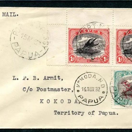 1932 (15th Nov) Port Moresby to Kokoda Airmail ...