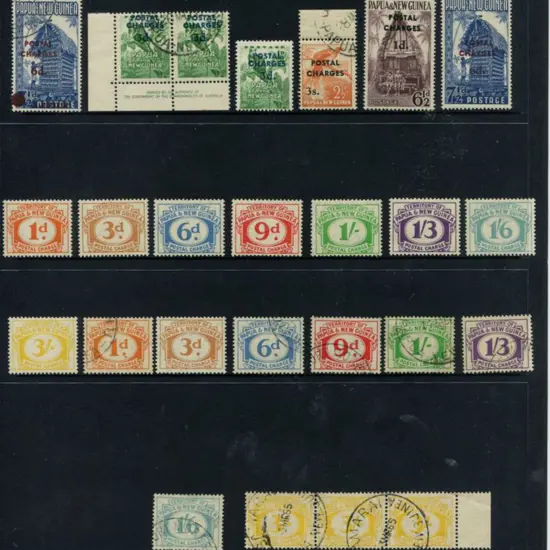 1960 Postal Charges set with 6d on 7½d blue fine ...