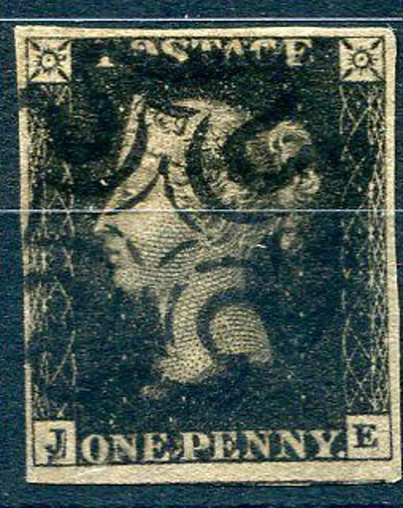 1840 1d intense black F/U by crisp black Maltese ... Image 1++
