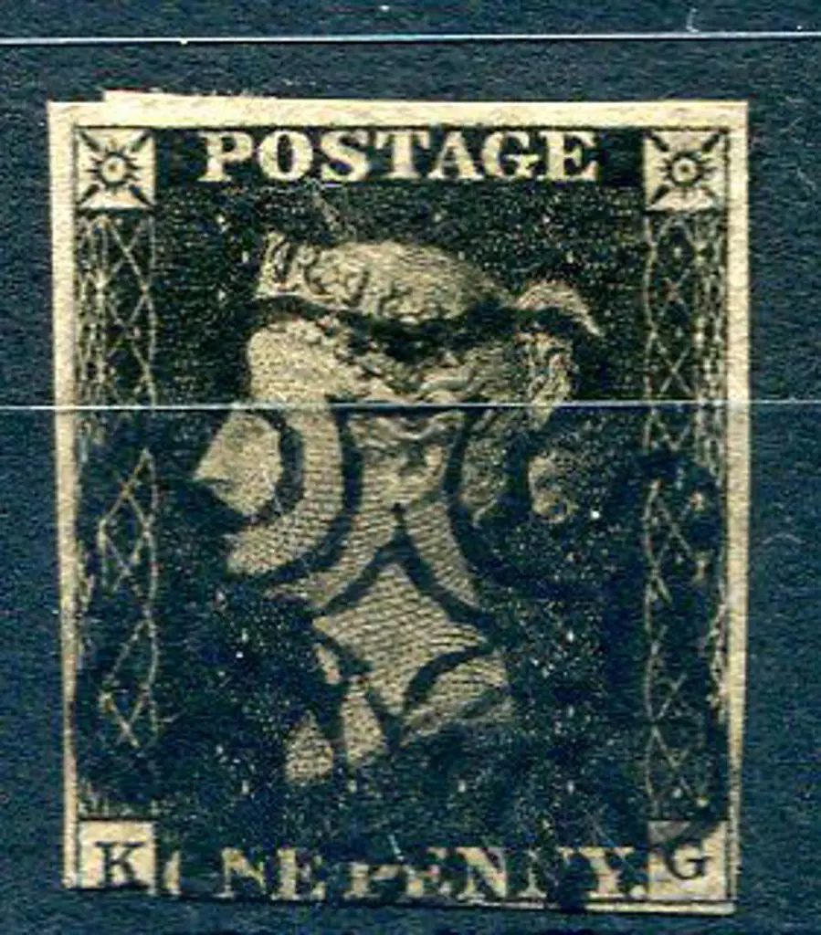 1840 1d black fine used by crisp black Maltese ... Image 1++