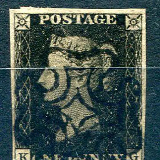 1840 1d black fine used by crisp black Maltese ...