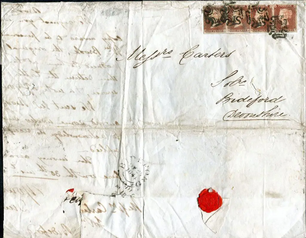 1841 (Dec) & 1846 (Apr) entires to Bideford, the ... Image 1++