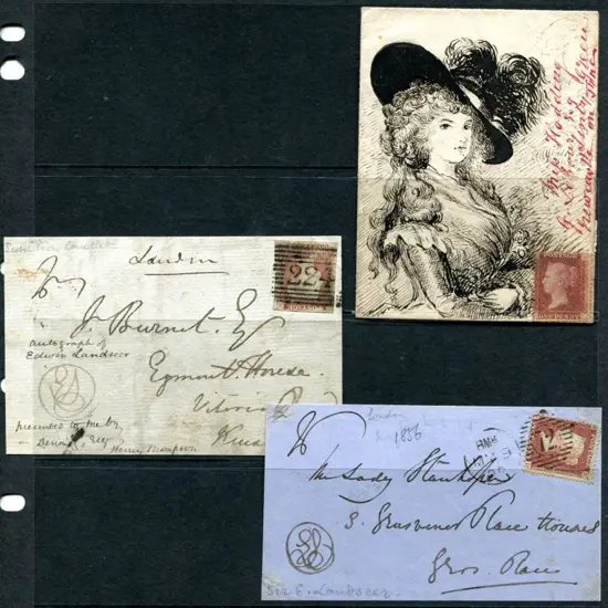 1856c. two cover fronts with the "E.L." logo ...