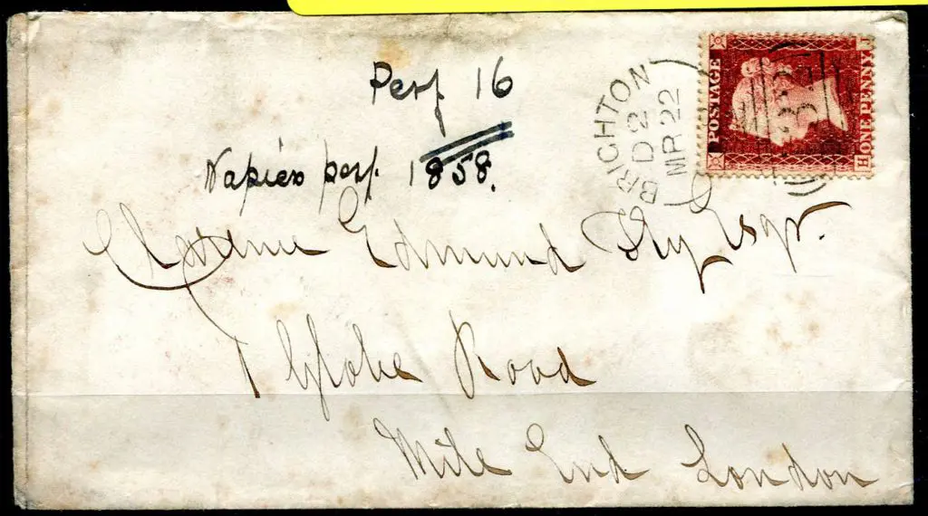 1858 (22nd Mar) 1d rose red, perf 16, wmk large ... Image 1++