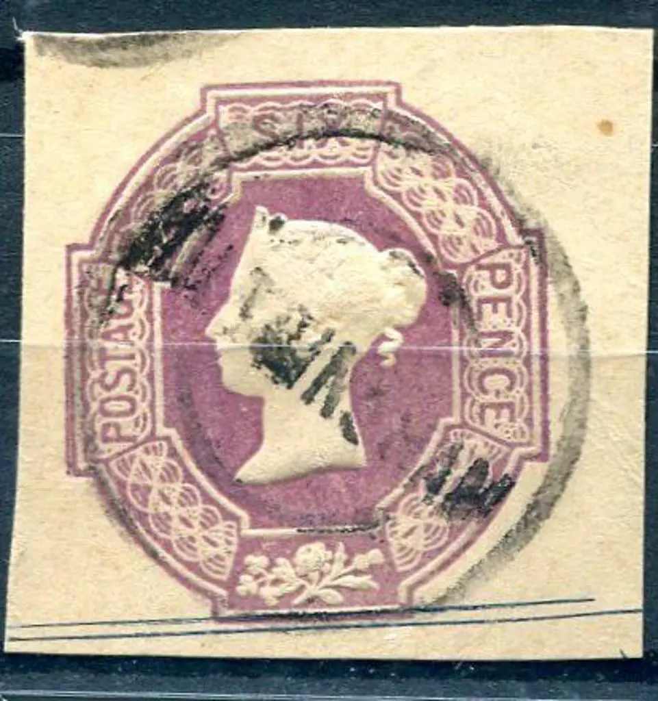 1847/54 6d mauve embossed with huge margins. Good ... Image 1++