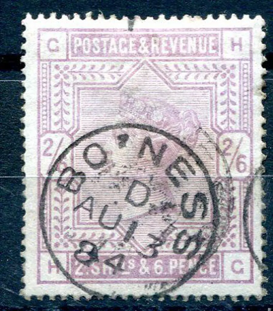 1883/84 2/6d lilac on blued paper. Mark at top but ... Image 1++