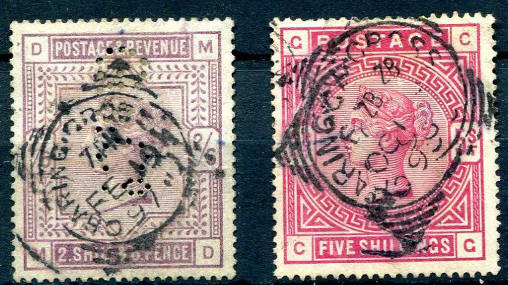 1883/84 2/6d lilac QV perfined "G.&.Co" with ... Image 1++