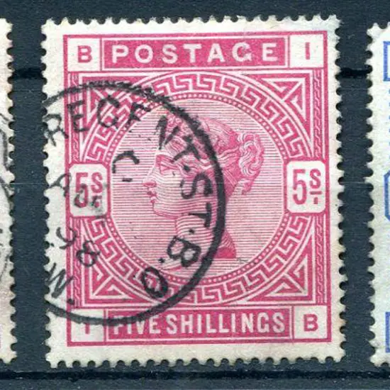 1883/84 2/6d, 5/- & 10-/ high vals all fine used ...