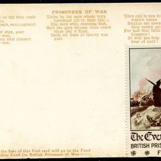 1914/19 WWI "The Evening News" British Prisoners ...