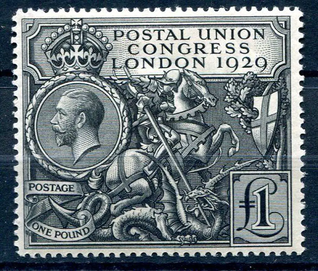 1929 £1 PUC. Fresh MLH. SG 438 Cat. £750 Image 1++