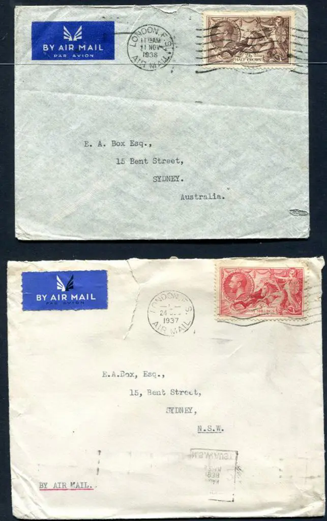 1936 (11th Nov) 2/6d Re-engraved Seahorse & 1937 ... Image 1++