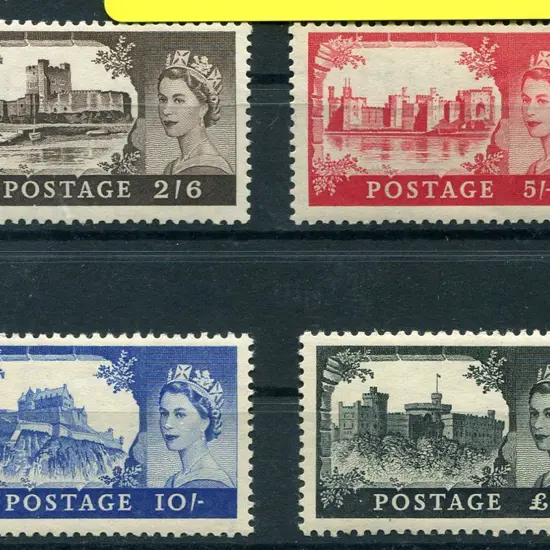 1955/58 Castles set of 4. Waterlow printing. Fine ...