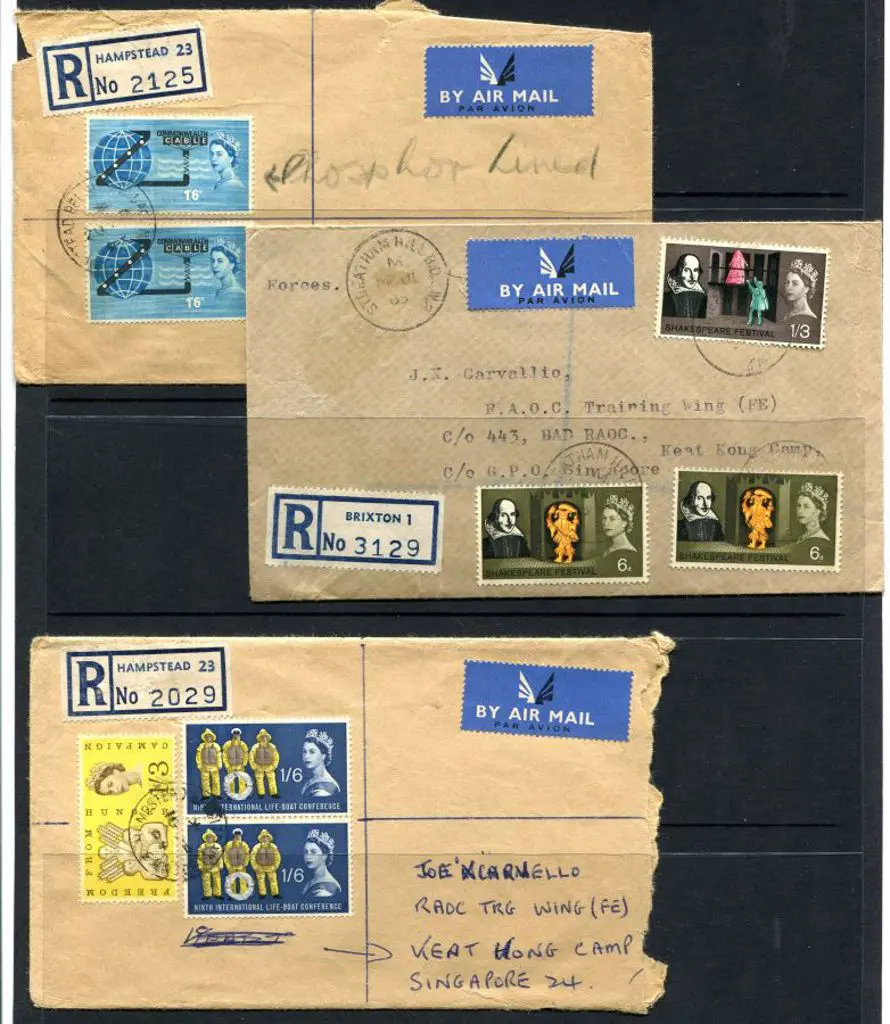 1963/64 1/3d FFH & 1/6d Lifeboat Conference pair, ... Image 1++