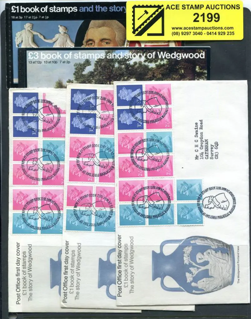 1972 £1 Wedgewood booklet together with 8 standard ... Image 1++