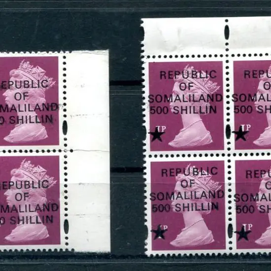 1996 (April) 1p Machin right selvedge blocks of 4 ...