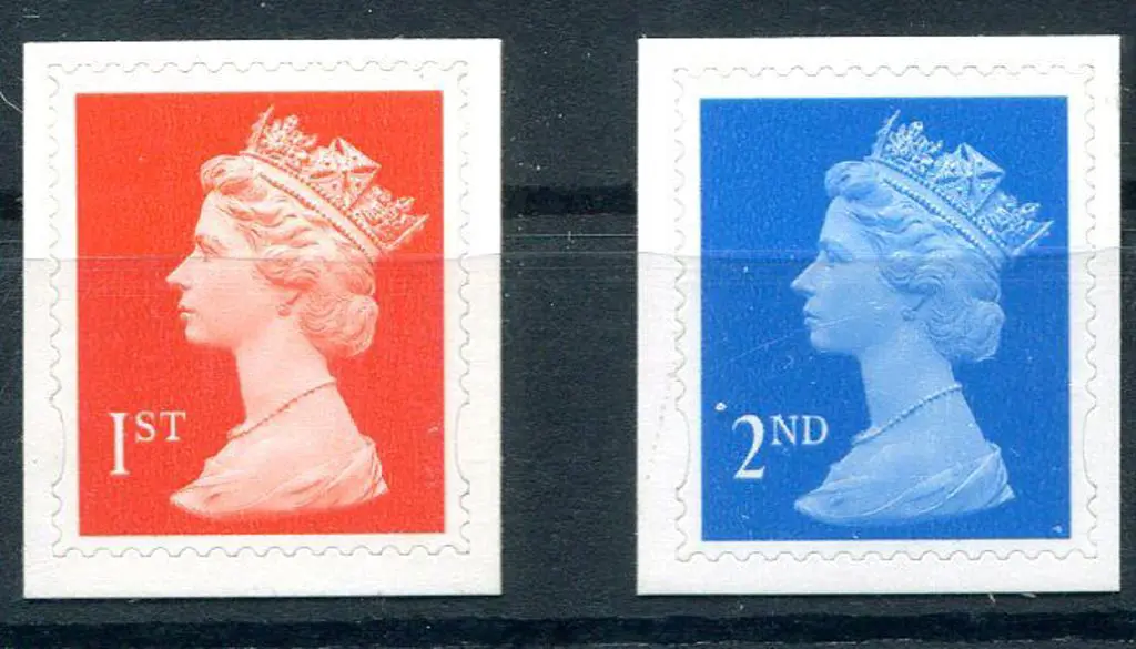 1998 1st & 2nd Class Machin pair with the elusive ... Image 1++