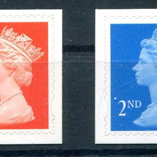 1998 1st & 2nd Class Machin pair with the elusive ...