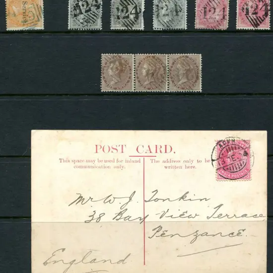 Aden 1871 Aden Cantonment "125" cancellation in ...