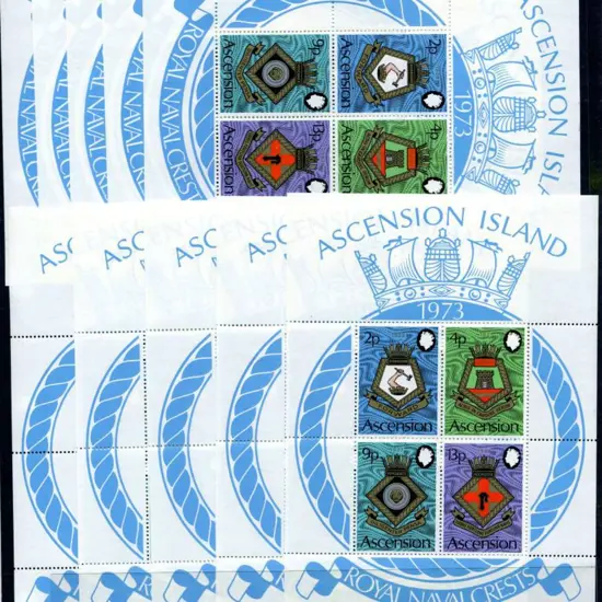Ascension 1973 Royal Navy Crests (5th series) ...