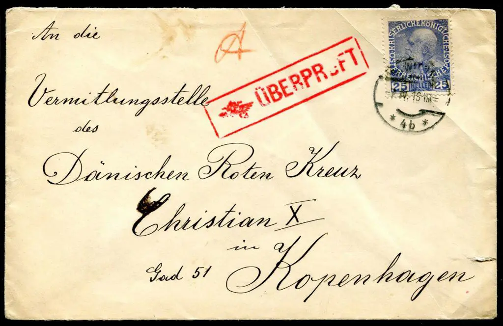 Austria 1916 (1st Apr) WWI censored POW related ... Image 1++